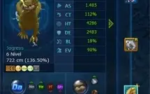Conta ladmo server omegamon relativamente forte.