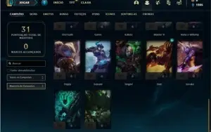 Conta Diamante 2 com 32 Champs e 2 Skins