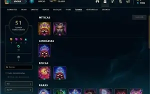 Conta Diamante 2 com 32 Champs e 2 Skins