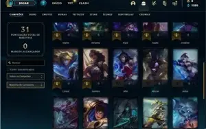 Conta Diamante 2 com 32 Champs e 2 Skins