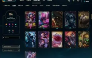Conta Lol Platina IV + Todos os campeões + 85 skins