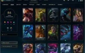 Conta Lol Platina IV + Todos os campeões + 85 skins