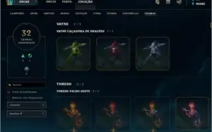 Vendo conta LOL - Platina 4 - TODOS os Campeões