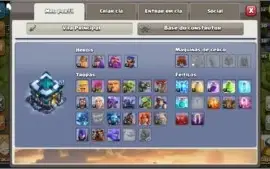 Conta Clash of Clans CV13 & Clash Royale lv8 Arena Lendária