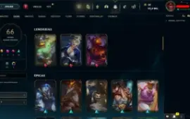 Conta LOL LVL 242 | 87 Campeões| 66 Skins |UNRANKED| 2016