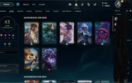 CONTA LEAGUE OF LEGENDS FERRO 2 617RP E 10KEA VARIAS SKINS