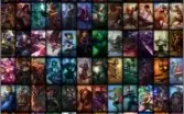 CONTA GOLD 4 - 129 CAMPEÕES 141 SKINS , 6 PÁGINASDE RUNAS