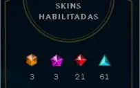 conta lol, 177 skins, nick otimo, apenas skins otimas
