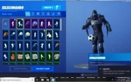 CONTA FORNITE 3 PASSES COMPLETOS, SKINs + 950 VB NA CONTA