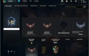 Conta Bronze 1 com 128 Champs e 143 Skins + 1 Prestigio