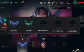Conta league of legends plat 1 com mmr de mestre