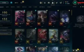 Conta league of legends plat 1 com mmr de mestre