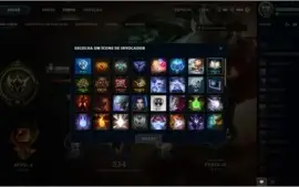 Conta league of legends prata lll com borda gold