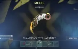 Conta de valorant com o kit champions e outras skins