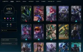 Conta MESTRE League of Legends - 127 Skins