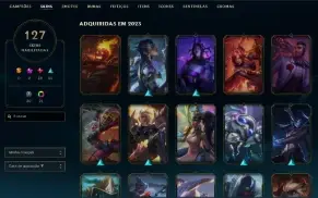 Conta MESTRE League of Legends - 127 Skins