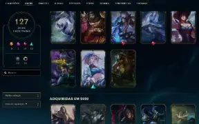 Conta MESTRE League of Legends - 127 Skins