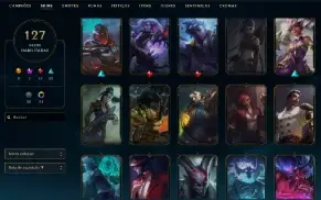 Conta MESTRE League of Legends - 127 Skins