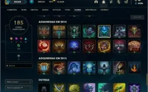 Conta unranked com 116 skins e 150 champs + Kayle Juiza