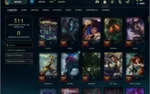 Conta unranked com 116 skins e 150 champs + Kayle Juiza