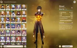 Conta Genshin Ar 57  15 Personagens 5* (Preco Negociavel)