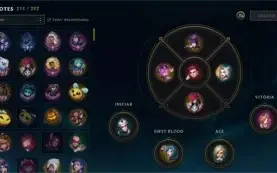 CONTA LOL E VAVA DE 2013 / FULL CHAMPS / MESTRE - 628 SKINS