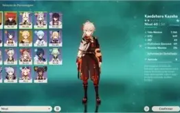 [AR43] KAZUHA + DILUC C1 + SKIN BARBARA (BANNER GARANTIDO)