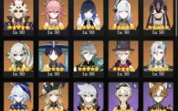Genshin Impact NA, AR60, 27 heróis T5, 16 armas T5, endgame
