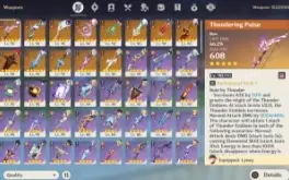 Genshin Impact NA, AR60, 27 heróis T5, 16 armas T5, endgame