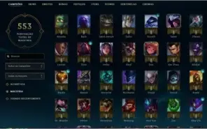 conta lvl 97 Platina na Season 7 Gold em 3 filas na Season 8