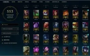 conta lvl 97 Platina na Season 7 Gold em 3 filas na Season 8