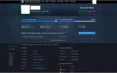 conta steam, cheia de jogos e saldo