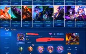 Conta Mobile Legends: Bang Bang ex: mítico II