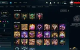 CONTA DE COLECIONADOR - LEAGUE OF LEGENDS