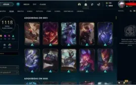 CONTA DE COLECIONADOR - LEAGUE OF LEGENDS