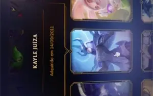 Conta LoL raríssima com três skins raras do beta