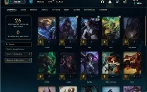 Conta platina 3 com 27 Champs e 6 Skins EMAIL NÃO CONFIRMADO