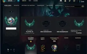 Conta platina 3 com 27 Champs e 6 Skins EMAIL NÃO CONFIRMADO