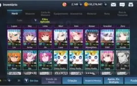 CONTA END GAME - GC Mobile - Full personagens