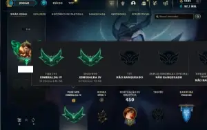 Esmeralda 4 com TODOS os champs e 167 Skins + Kayle Juiza