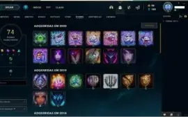 CONTA PLATINA 1 --  34 SKINS(MÍTICAS, LENDÁRIAS E ÉPICAS)