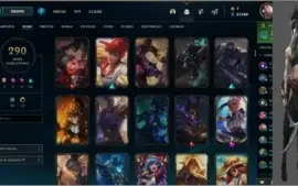 Conta Lol Lvl 185 volta para Skin / Sem elo