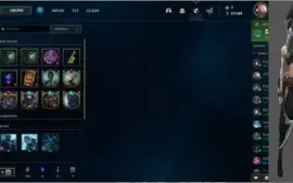 Conta Lol Lvl 185 volta para Skin / Sem elo