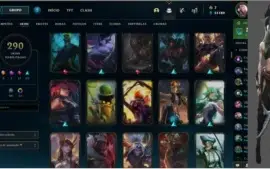 Conta Lol Lvl 185 volta para Skin / Sem elo