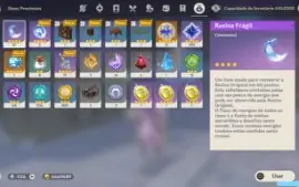 Raiden + arma assinatura + Zhongli + Nahida
