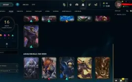 Conta lol handlevel 42, platina 4 com poucos jogos mts skins
