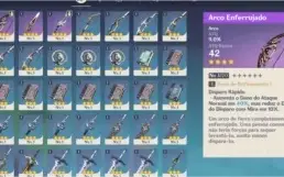 Genshin Impact  - Keqing + 9 herois + 3 armas 4* [rank 7]