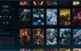 Conta League of Legends 111 Campeões, 105 Skins