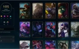 Conta League of Legends 111 Campeões, 105 Skins