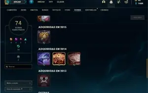 Conta bronze 4 com 9 Skins e 41 Champs